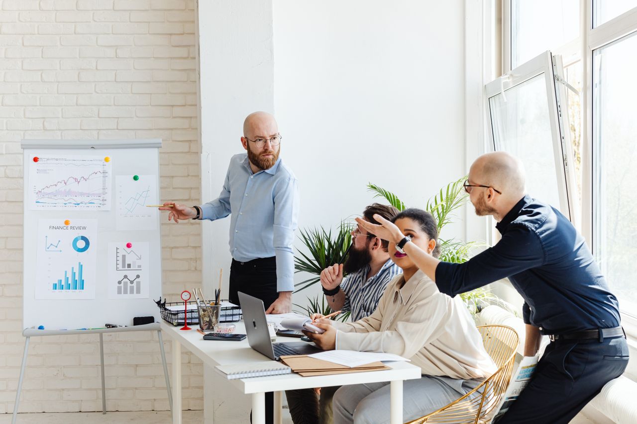 Business owner evaluating digital marketing agency options