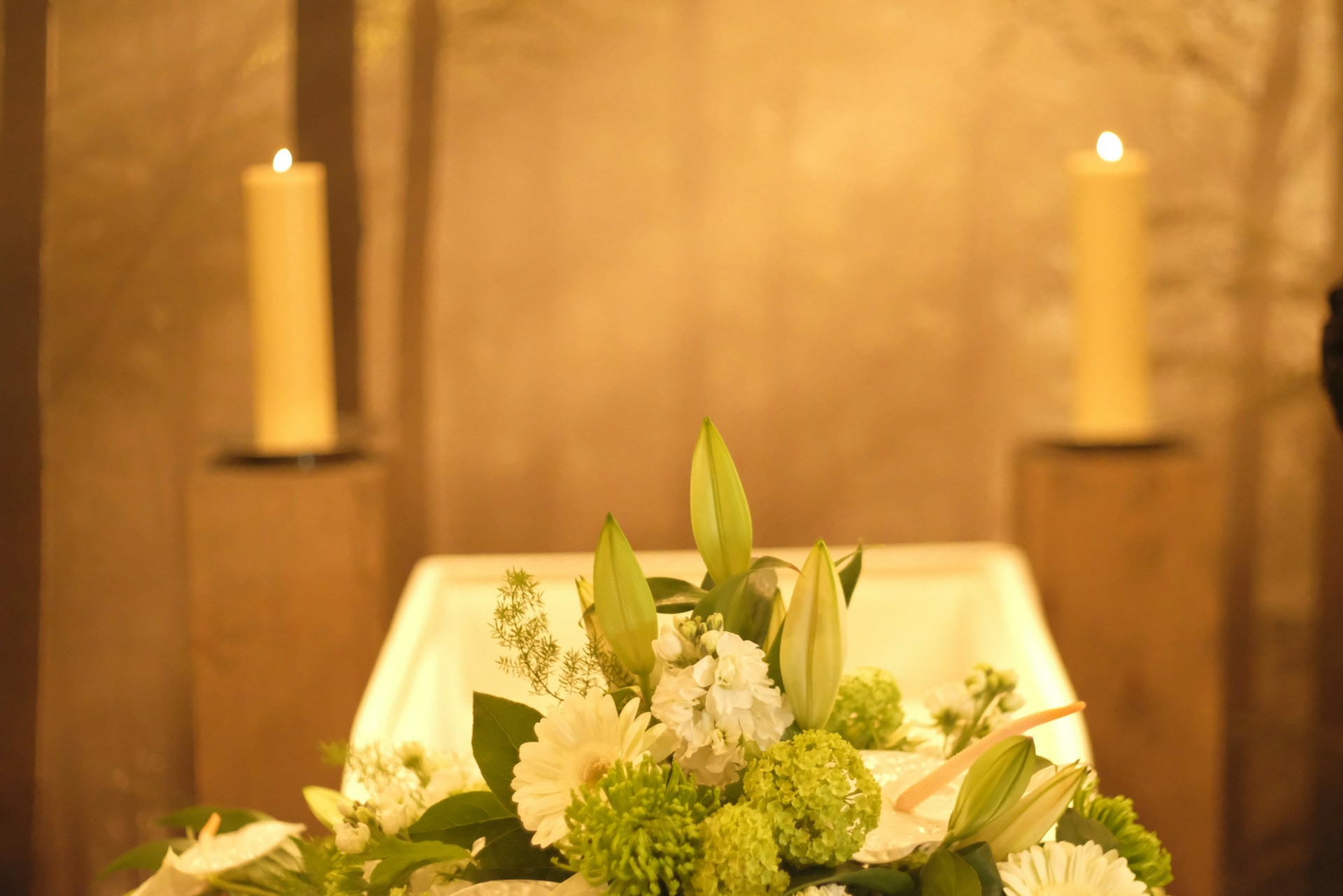 Funeral flower delivery arranged for a Johannesburg service